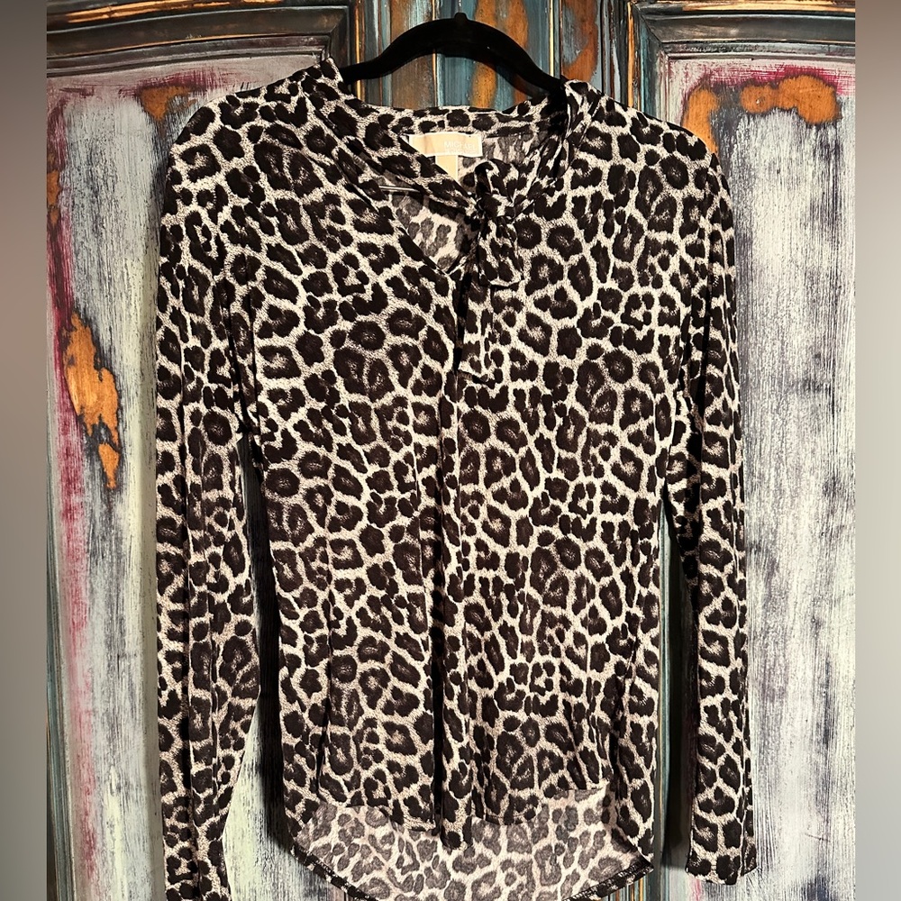 Micheal Kors animal print blouse